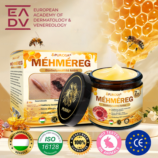 🐝🌿PUROSA® Méhméreg Bőrfelújító Krém 🔥 UTOLSÓ NAP – 80% KEDVEZMÉNY🔥