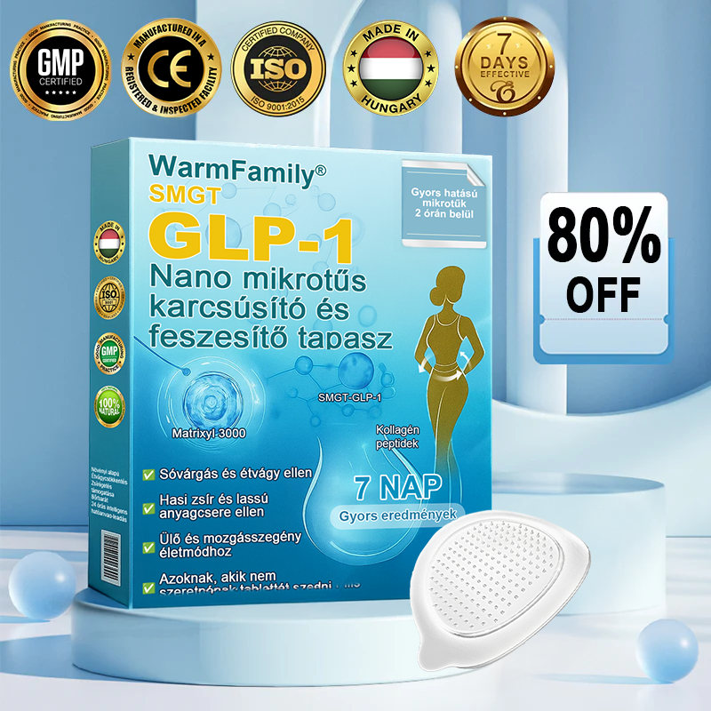 [Lásd az eredményeket 7 nap múlva]🌲WarmFamily® SMGT-GLP-1 nano mikrotűs tapasz (Fájdalommentes, hosszan tartó, kezeli a cukorbetegséget, az elhízást és a szív- és érrendszeri betegségeket)