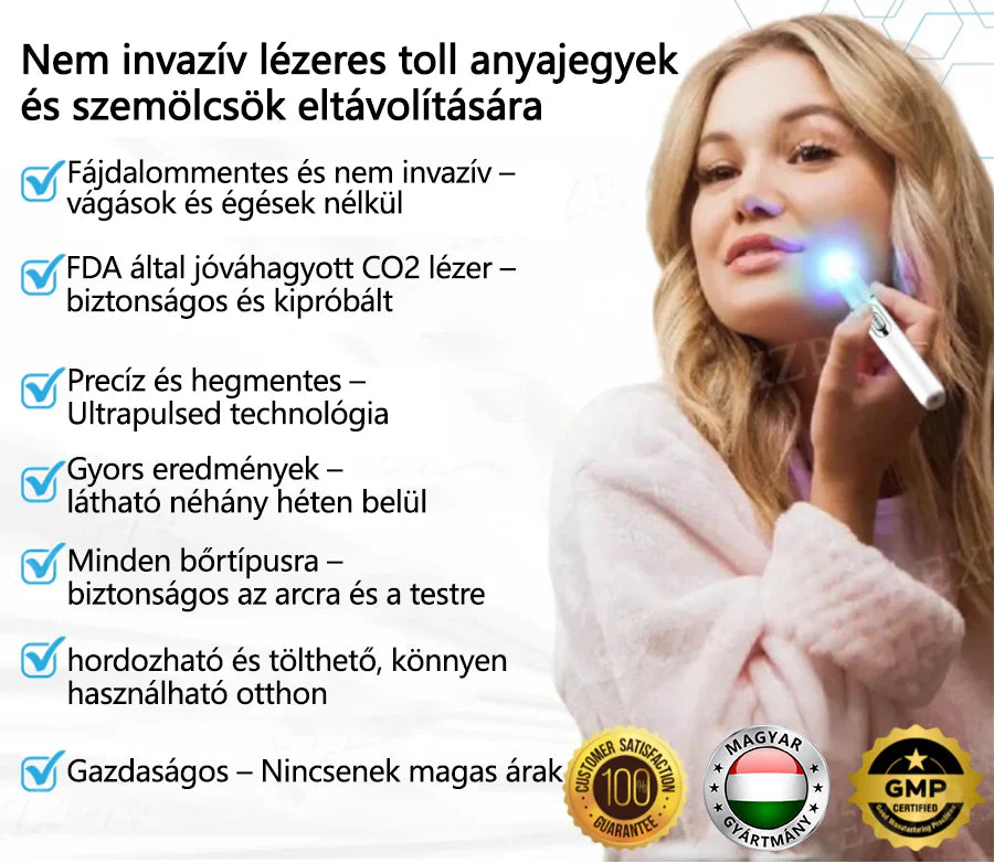 Bikenda® non-invazív anyajegy- és szemölcseltávolító lézertoll