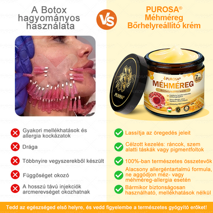 🐝🌿PUROSA® Méhméreg Bőrfelújító Krém 🔥 UTOLSÓ NAP – 80% KEDVEZMÉNY🔥